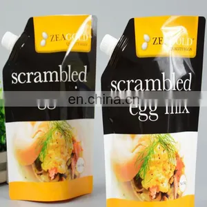 Custom 3 Side Seal Plastic Reusable Flat Bottom Food Spout Pouch With Spout thumbnail-1