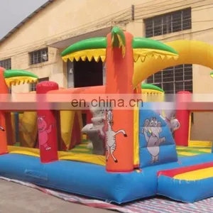2017 High Quality Outdoor Amusement Park Jungle Kids Playground Inflatable Fun City thumbnail-2