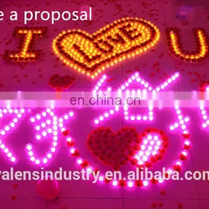 Hot Selling Flameles Colorful Electric LED Candle for Saint Valentine's Day/Birthday/Party/Wedding/making a Proposal thumbnail-1
