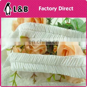 2015 Decorative White Beade Trim for Wedding Fancy Lace Trim for Garment thumbnail-1