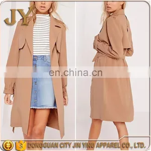Custom Design Camel Wool Coats Ladies Long Coats Latast Pant Coat Design thumbnail-1