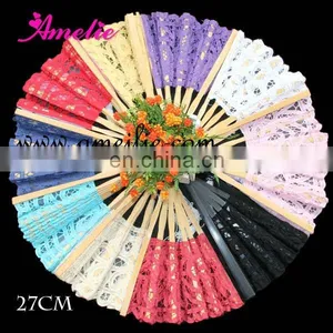 Assorted Colors Ladies Japanese Hand Fans thumbnail-1