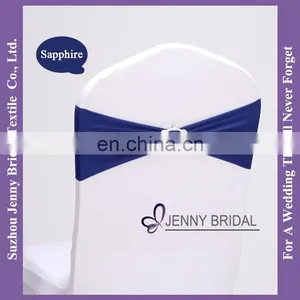 SH086A Wedding Chair Tie Backs Universal Self Tie Chair Covers Lycra Chair Sash With Bow thumbnail-6