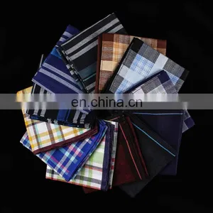 Europe Gentleman Sweat 100% Cotton Handkerchief Simple Square Bandana thumbnail-1