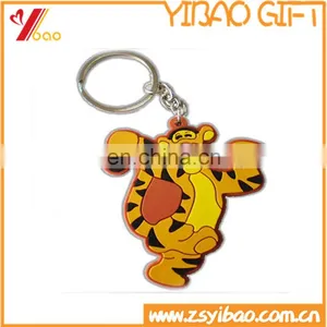China Manufacturer Cheap Customed 2D/3D Cartoon Soft Pvc Keychain / Lovely Key Ring thumbnail-1