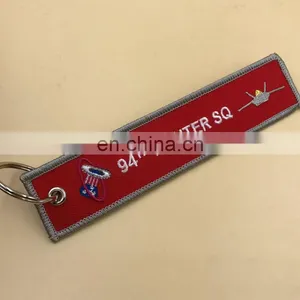 Customized Tag Flights Ribbon Car Woven Key Tag thumbnail-5