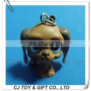 Lovely Dog Plastic Figure for Keychian thumbnail-1