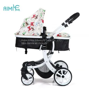 2018 Deluxe New Model Baby Stroller China Factory 3 in 1 Pram thumbnail-2