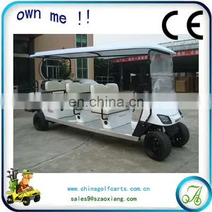 Restaurant Hotel School Park Use 6 Seater Battery Operated Golf Cart Sightseeing Bus thumbnail-1