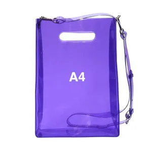 Custom PVC Bag Side Gusset Bag Screen Printing PVC Tote Bag thumbnail-3