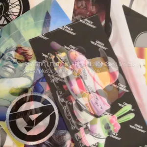 PLASTICLENTICULAR Flexible Lenticular for t Shirt Fabric 3d Sheets Tshirt Soft Custom Flip Lenticular Clothing thumbnail-4