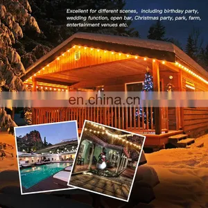 Silicone Luces Navidad Led Serial Lights Christmas Patio String thumbnail-6