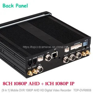 9CH AHD 1080P Mobile Digital Video Recorder With Display Screen (TOP-DVR8908) thumbnail-2