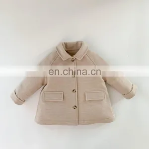 6087/Good Quality Kid Clothing Winter Warm Children's Boutique Woolen Coat for Girls thumbnail-1