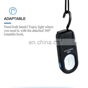 4 Mode USB Rechargeable LED Work Light With Folding Magnetic Base and Hook thumbnail-6