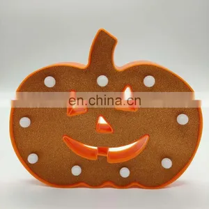 Battery Operated Plastic Pumpkin Marquee Night Light For Halloween Decoration thumbnail-3