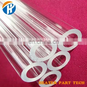 Transparent Clear One End Close Quartz Tube thumbnail-2