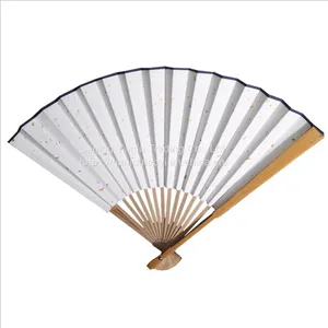 Bamboo Paper Folding Fan Chinese Style Freehand Brushwork Can be Customized thumbnail-5