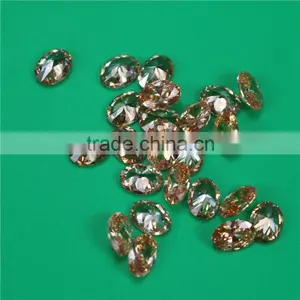 High Quality Wholesale Incomparable Beautiful Oval Cut Light Peach Ziron for Decoration Saree thumbnail-2