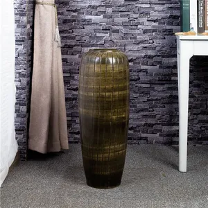 Hand Engraving Sculpture Chinese Southeast Asia Style Ceramic Vase For Bedroom Decor thumbnail-2