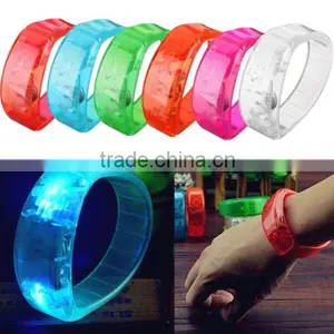 Sound Activated Flashing Bracelet LED Bright Wristband Colorful Blue Green Red thumbnail-3