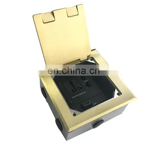 Recessed Rj45 Stage Under Floor Box Socket thumbnail-3