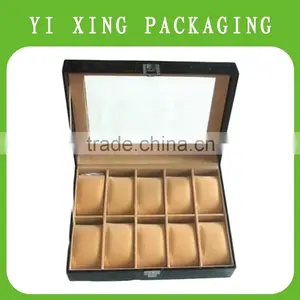 Top Quality Custom PU Leather Box With Glass Window for Watch thumbnail-3