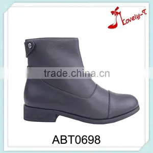 Back Button Ladies' Summer Low Heel Boots Cheap Cowboy Climbing Ankle Boots With Zipper thumbnail-1