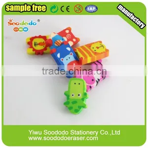 Colourful 2D Erasers Animal Shape for Kids Office Stationery thumbnail-3
