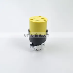 Hot Selling Yellow Socket Copper Accessories Electric Plug Socket thumbnail-2