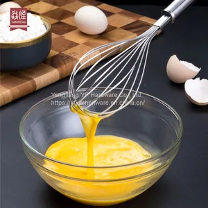Kitchen Accessories Home and Kitchen Gadgets Stainless Steel Whisk Kitchen Accessories Cream Utensils Whisk Manual Mixer Egg Beater thumbnail-1