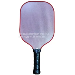 China Direct Factory Custom Logo Pickleball Paddle USAPA Approved Fiberglass Surface Silver Chrome Polypropylene Honeycomb Core Lightweight Pickleball Racket XSK09 thumbnail-1