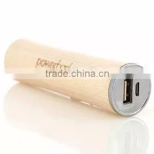 Environmental Wood 2600mAh Power Bank Cheap Charger for Smart Mobile thumbnail-1