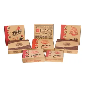 Corrugated Kraft Paper Pizza Boxes thumbnail-5