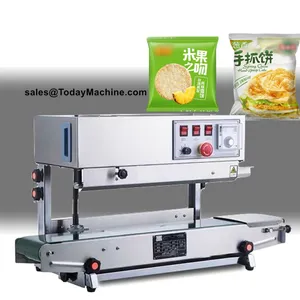 Stainless Steel Continuous Band Sealer for Pet Food Coffee Plastic Bag Packaging thumbnail-1