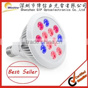 E27 12W 3 Bands Red 630nm 660nm Blue 460nm LED Plant Lamp/LED Grow Light Bulbs thumbnail-1