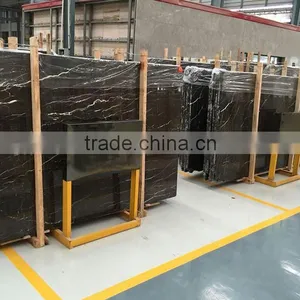 Factory Supply Natural Good Quality St Laurent Black Marble Tiles thumbnail-6