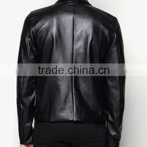 2017 Bulk Biker Jackets for Men Faux Leather Jackets thumbnail-4