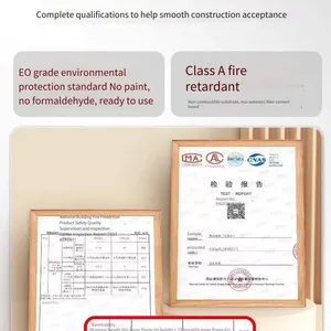 Ice and Fire Board, Class a Fireproof, e0 Grade Environmentally Friendly Decorative Panel With Calcium Silicate Substrate, Flame Retardant Board thumbnail-5