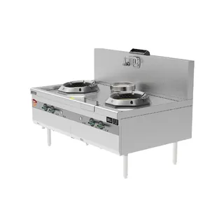 Commercial Gas Wok With SUS201 Construction and 220V Power - Model SZCT38/76-DJF1 thumbnail-1
