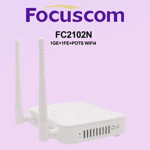 WiFi 4 GPONU ONU 1GE+1FE+VoIP+WiFi4 GPON/EPON ONU | FTTX CPE With 300Mbps WiFi & VoIP XPON ONT WIFI 4 FC2102N thumbnail-3