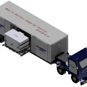 Mobile Battery Swapping Station, Automatic Battery Swapping for IGV, AGV, Flatbed Truck, RTG, RMG, Stackers, Shuttle Bus and Mining Truck thumbnail-1
