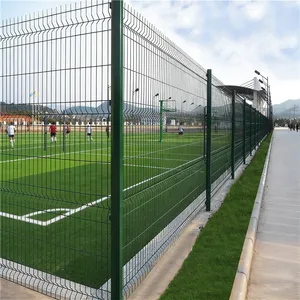 Black PVC 3D Bending Welded Fence Easy Assemble Home Garden Perimeter Mesh Panel thumbnail-5
