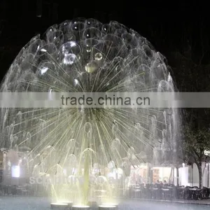 LED Light Dandelion Fountain With Adjustive Nozzle Sculpture Fountain thumbnail-1