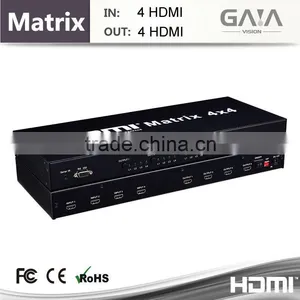Gaia-Vision IR HDBaseT HDMI Switch Matrix 4x4 Extender Over UTP Cat5e/6 Cable up to 100m 120M With RS232 Control thumbnail-2