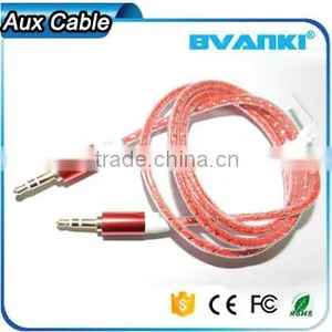 2016 Top Selling Products in AUX Cable, 1m 3.5mm Male Mini Plug Stereo Audio Cable for Iphone 6s Phone Unlocked thumbnail-1