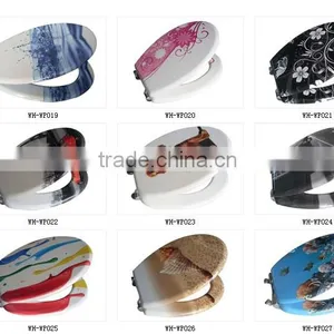 Resin Toilet Seat Cover With Hinges thumbnail-1