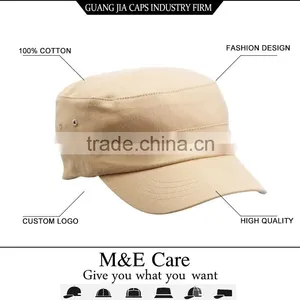 Guangjia Men's Embroidered Logo Washed Cotton Military Field Cap thumbnail-1