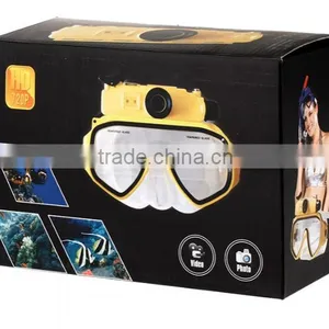 Cheap 720P HD RD34 Waterproof Underwater Digital Camera Mask, Diving Mask DVR With HD Video Digital Camera thumbnail-6