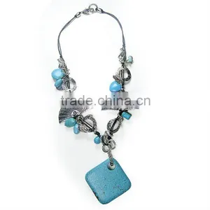 Fashion Natural Stone Necklace MRN041 Necklace Vners thumbnail-1